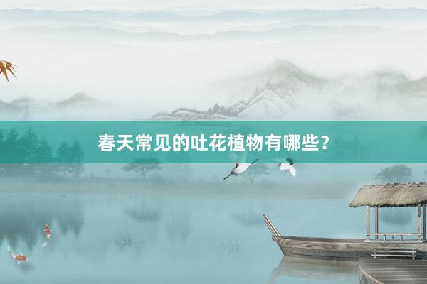 春天常见的吐花植物有哪些?